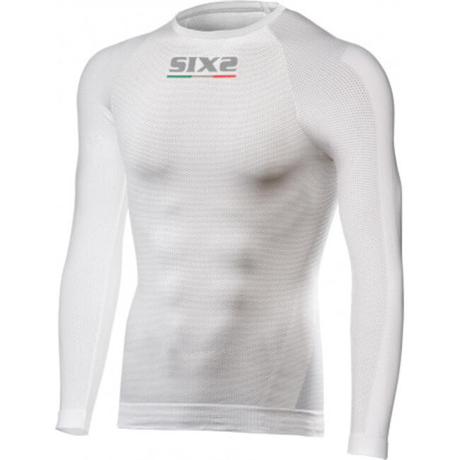 Six2 Maglia Termica Moto White Carbon Unisex
